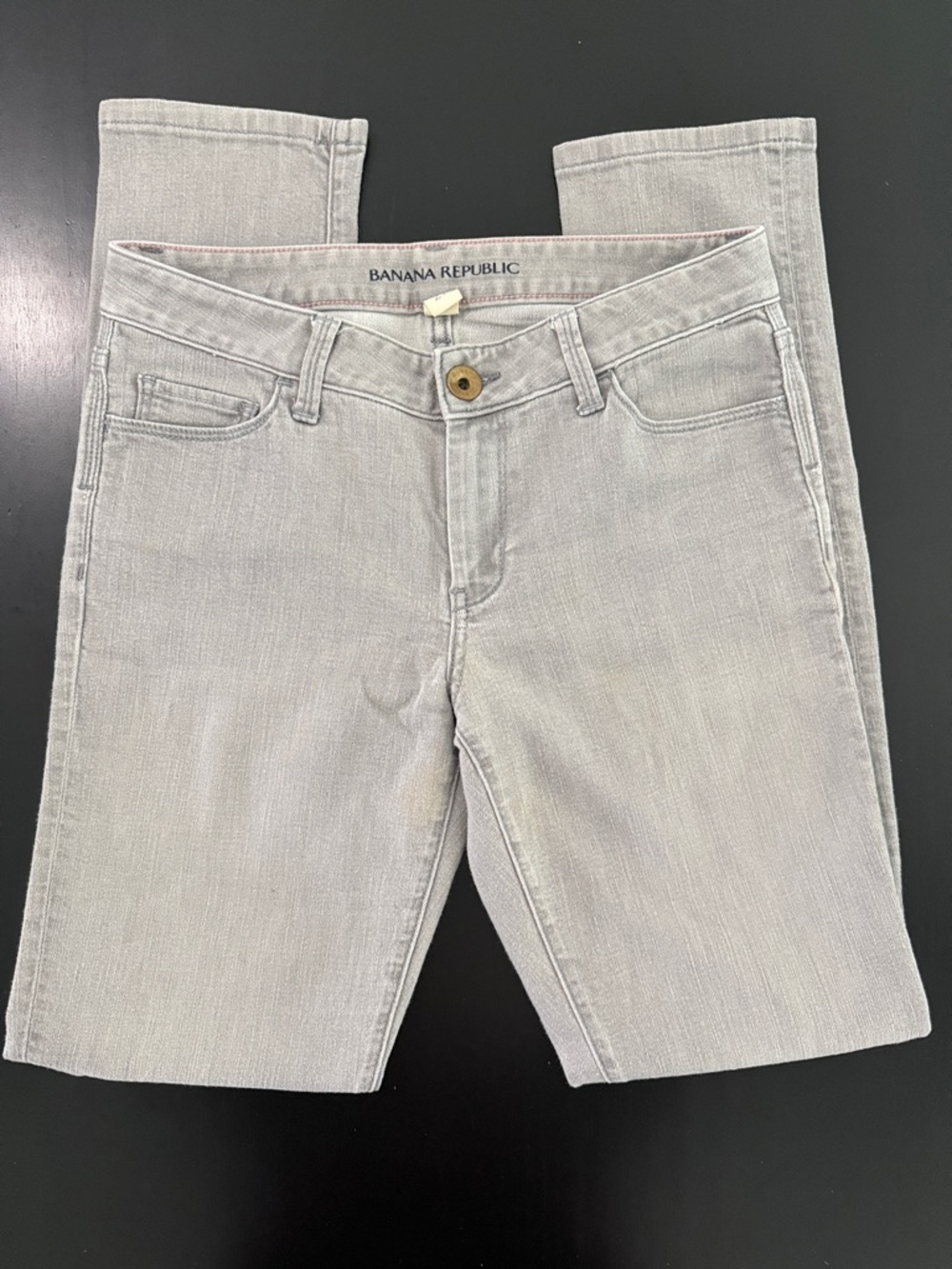 Banana Republic Light Gray Skinny Jeans